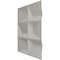 Ekena Millwork 19 5/8in. W x 19 5/8in. H Stratford EnduraWall Decorative 3D Wall Panel Covers 2.67 Sq. Ft. WP20X20STCDB - alternate 3
